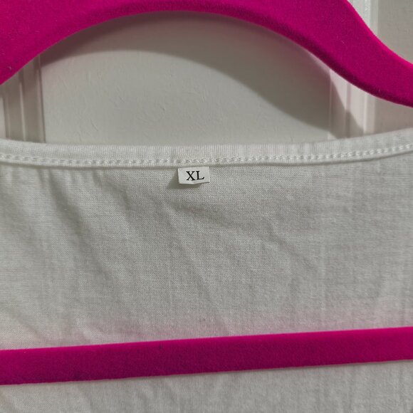 White Baby Doll Style XL Women's Shirt (312) - Picture 3 of 3